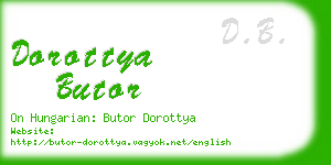 dorottya butor business card